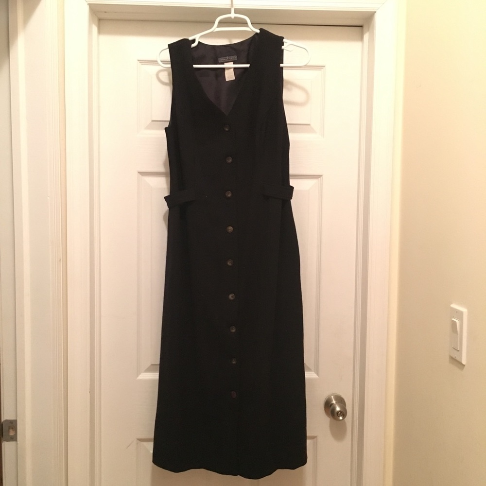 Herman Geist black wool dress